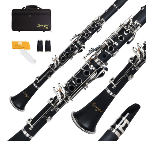 Lexington Cl3041n Bb Flat Clarinete De 17 Teclas Con Boquill