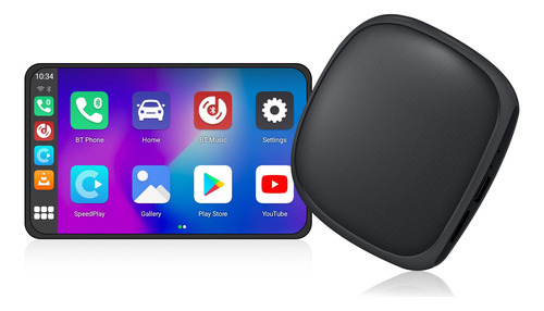 Carabc Adaptador Inalambrico Carplay Con Netflix, Youtube Y