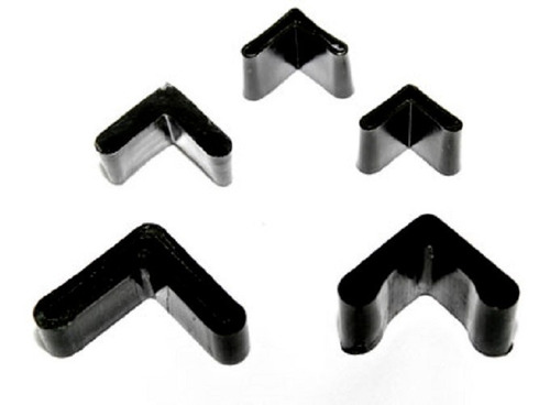 Imagen 2 de 3 de Regaton Plastico Angulo 1.1/4 Pulgada Capuchon X 10 Unid