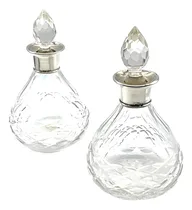 Comprar Par Perfumeros Cristal Y Plata 925 Alvear .ar