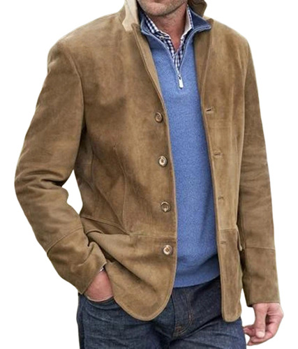 Nueva Chaqueta Casual Retro Para Hombre Fcs