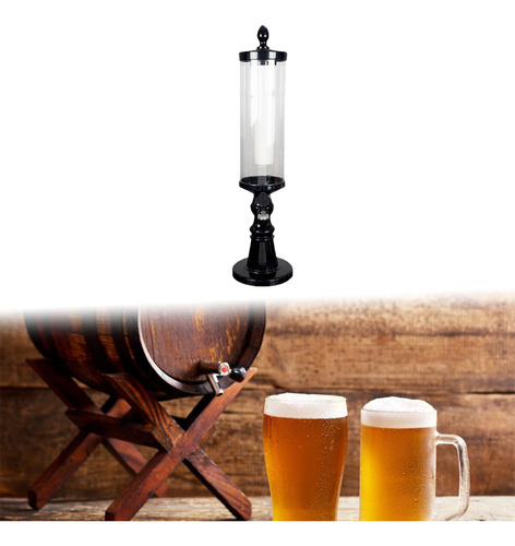 Dispensador De Cerveza Tipo Torre, Máquina De Bebidas Negro