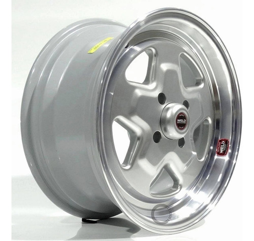 Roda Weld Pro Star Aro 15 (unidade) 4x100 E 5x114 Cor Prata Diamantada