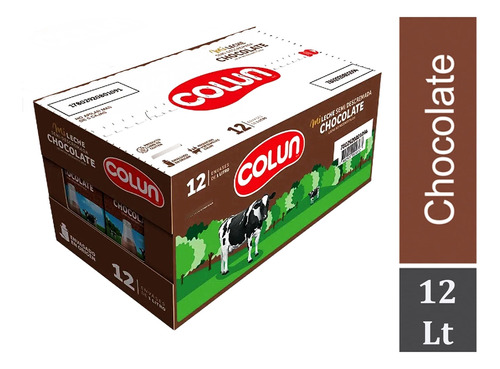 Leche Chocolate 1lt Colun, Sabroso Pack 12