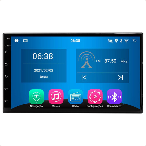 Central Multimidia 2din 2gb 32gb Android Carplay Androidauto
