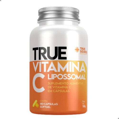True Vitamina C Lipossomal 180 Cápsulas Softgel True Source
