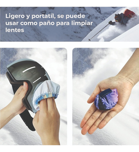 Funda Antiparras Ski/snow/bici Microfibra Rash