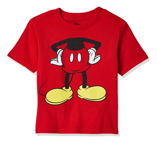 Disney Baby Boys Mickey Headless Short Sleeve Crew Neck Infa