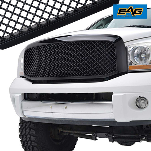 E-autogrille Parrilla Negro Brillante Para 06-08 Dodge