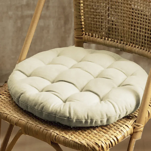 Cojin De Silla Algodón Gavema Diam 40 Beige Calma House