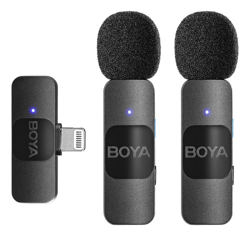 Micrófono De Solapa Boya By-v2 Inalámbrico Para iPhone