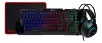 Comprar Combo Gamer Teros Te-4063n Teclado Mouse Audífono Mouse Pad