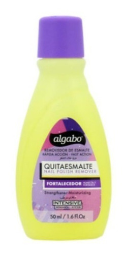 8 Quitaesmalte Fortalecedor Con Silicona Algabo 50 Ml