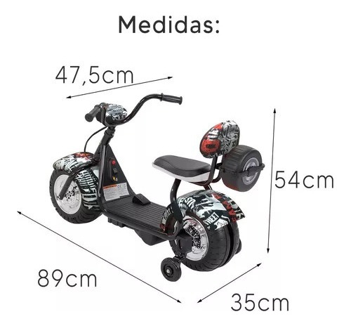 Moto A Bateria Con Con Freno Usb Hasta 30kg Ok-306 Kanata