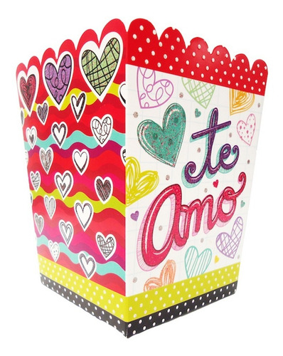 Caja De Regalo Cotufera Feliz Día Arreglo Fiesta Cumpleaños