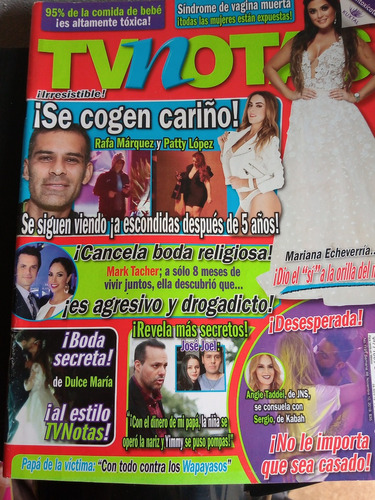 Boda Dulce Maria En Revista Tvnotas Mariana Echeverria 2019