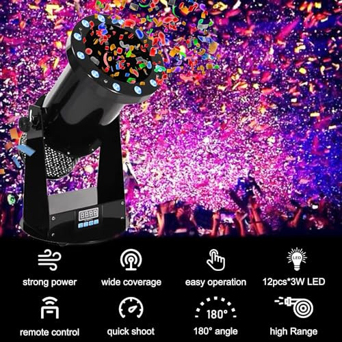 Mquina De Confeti Con Luces Led, Control Dmx - Eventos Dj