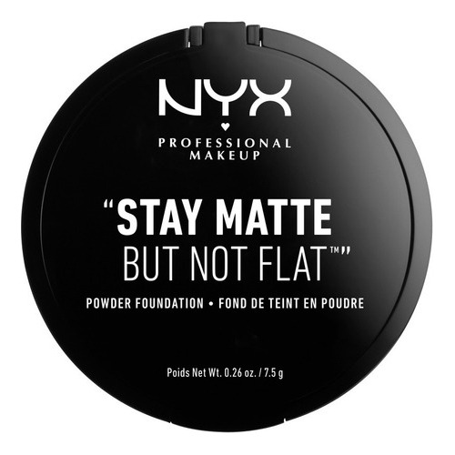 Base de maquillaje en polvo NYX Professional Makeup Base Maquillaje En Polvo Stay Matte But Not Flat tono nude - 7.5g