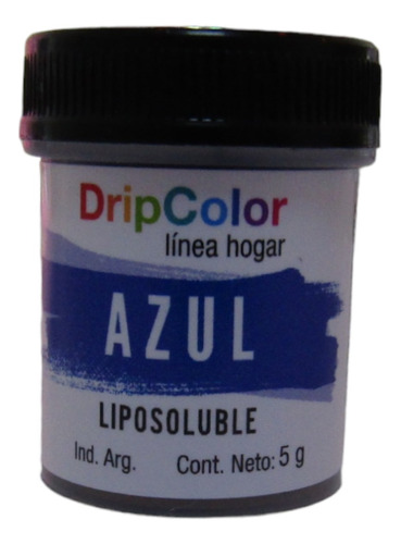 Colorante Polvo Liposoluble Azul 5gr Dripcolor 