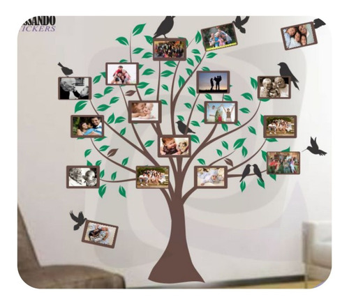 Adesivo Parede Arvore Genealógica Pássaro 21 Fotos + Família