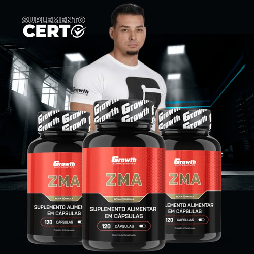 Zma Ultra 120 Cápsulas Original Growth Supplements