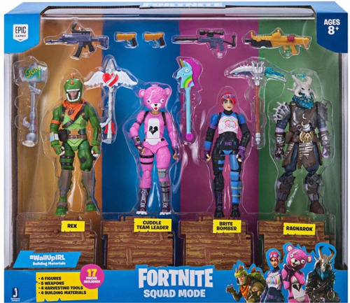 Set Fortnite Squad Mode 4 Figuras Original Y Nuevo