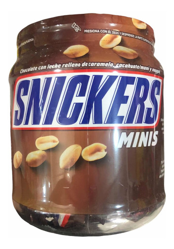 Chocolate Snickers Mini 416 Pz 9 G C/u Total 3.744 Kg