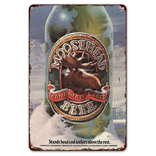 Señales De Metal De Pared Vintage Moosehead Canadian L...