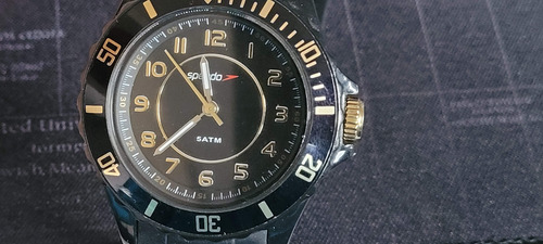 Relógio Speedo 40mm Preto E Dourado Preto Preto Dourado-escuro (Usado)