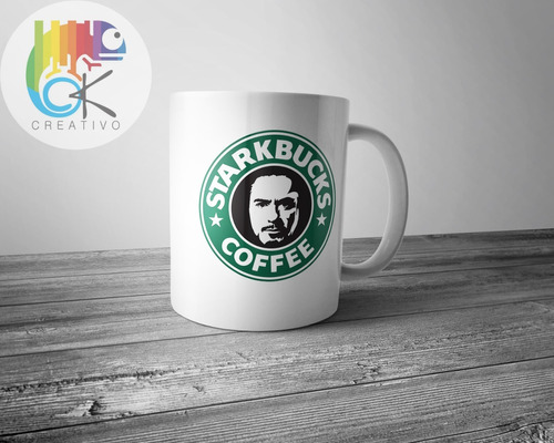 Taza Clasica Tony Stark Starbucks - Ok Creativo