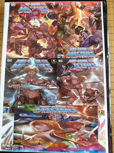 Imagen 5 de 5 de Libro Cómic Heman Y Los Amos Del Multiverso Español Pasta