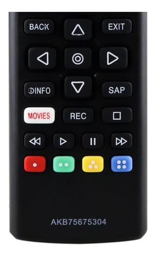Imagen 5 de 10 de Control Compatible Con LG Akb75675304 Smart Tv Netflix Prime