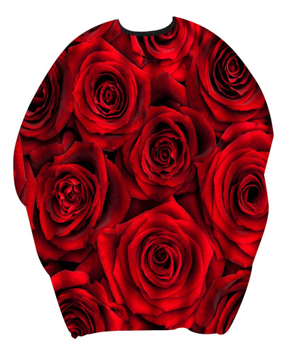 Red Roses - Capa De Corte De Pelo Impermeable Para Adultos Y