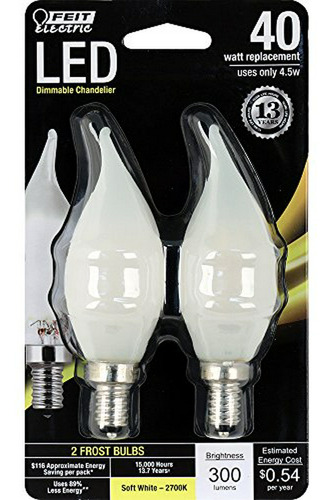 Bombilla Led Regulable Candelabro, 40w, 300lm, 2700k, 2