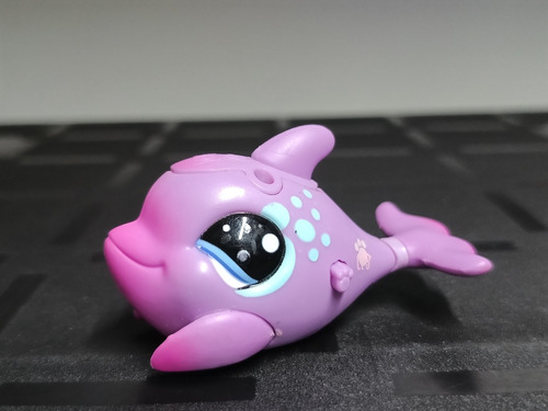 Authentic Littlest Pet Shop - Hasbro Ballena Violeta/rosa 