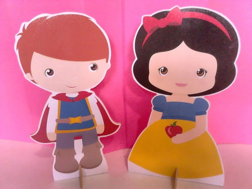 Branca De Neve 6 Display De Mesa Decorações Festa Infantil