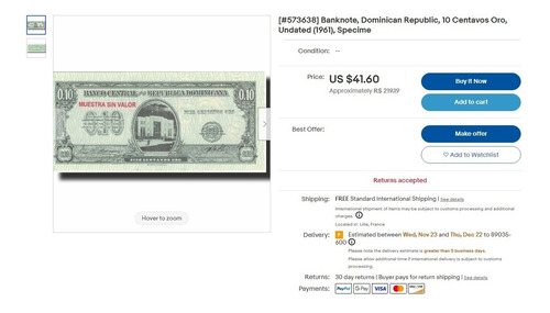 Bn8211 Republica Dominicana 1961 Set Specimen Fe Raríssimas