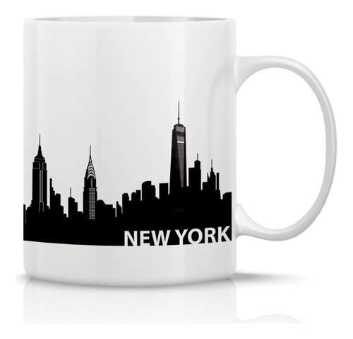 Taza/tazon/mug Silueta Ciudad New York