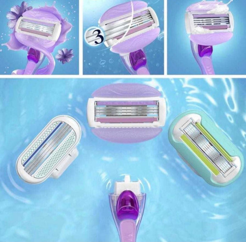 Rastrillo Gillette Venus Mujer Set 5 Cartuchos Y 1 Rastrillo