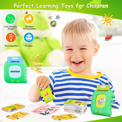 Tarjetas Flash Parlantes Beefox, Juguetes De Aprendizaje Par