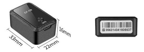 Gf-09 Mini Gps Localizador Rastreador Mini Posicion Remota