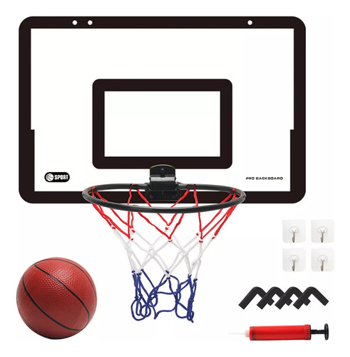 Conjunto De Mini Cestas De Basquete Interna Para Color Negro