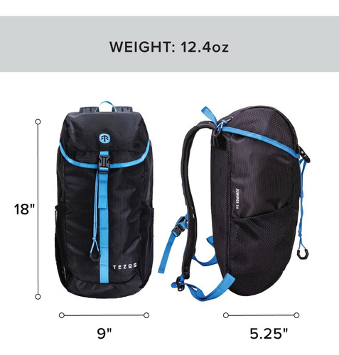Mochila De Senderismo Tezos Color Negro