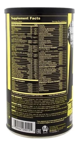 Multivitaminico Animal Pak 44 Paquetes Universal Nutrition