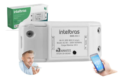 Interruptor Wifi Inteligente Automação Alexa Intelbras