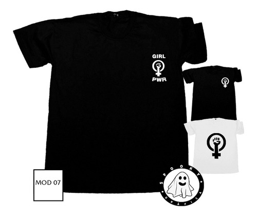 Remeras Girl Power Grl Pwr Feminista Varios Diseños Algodón