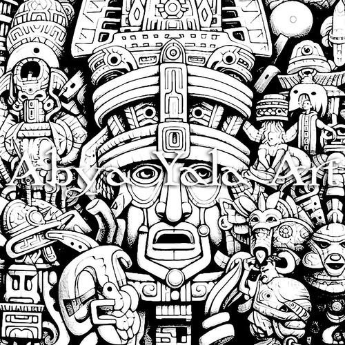 Abya Yala Art - Libro Para Colorear Para Adultos