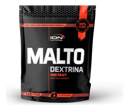 Maltodextrina 1kg - 2.2lbs - Idn Nutrition Sabor Neutro