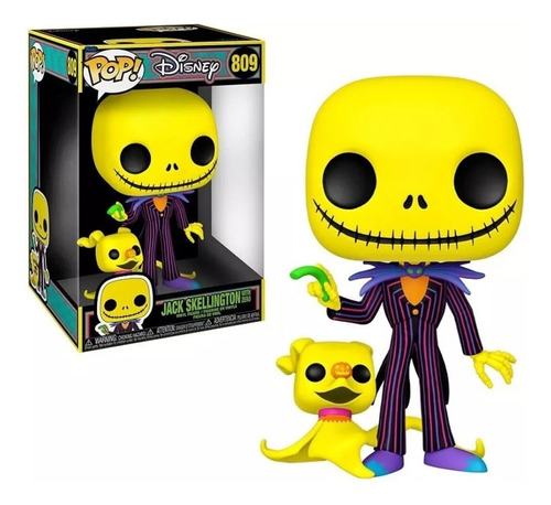 Funko Pop Jack With Zero 809 Black Light - Disney