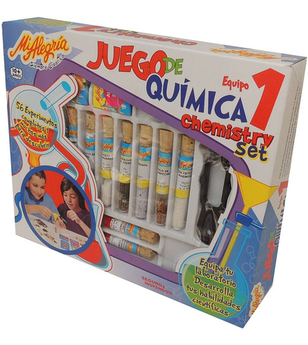 Juego De Química Equipo 1 Experimentos Juguete Mi Alegria